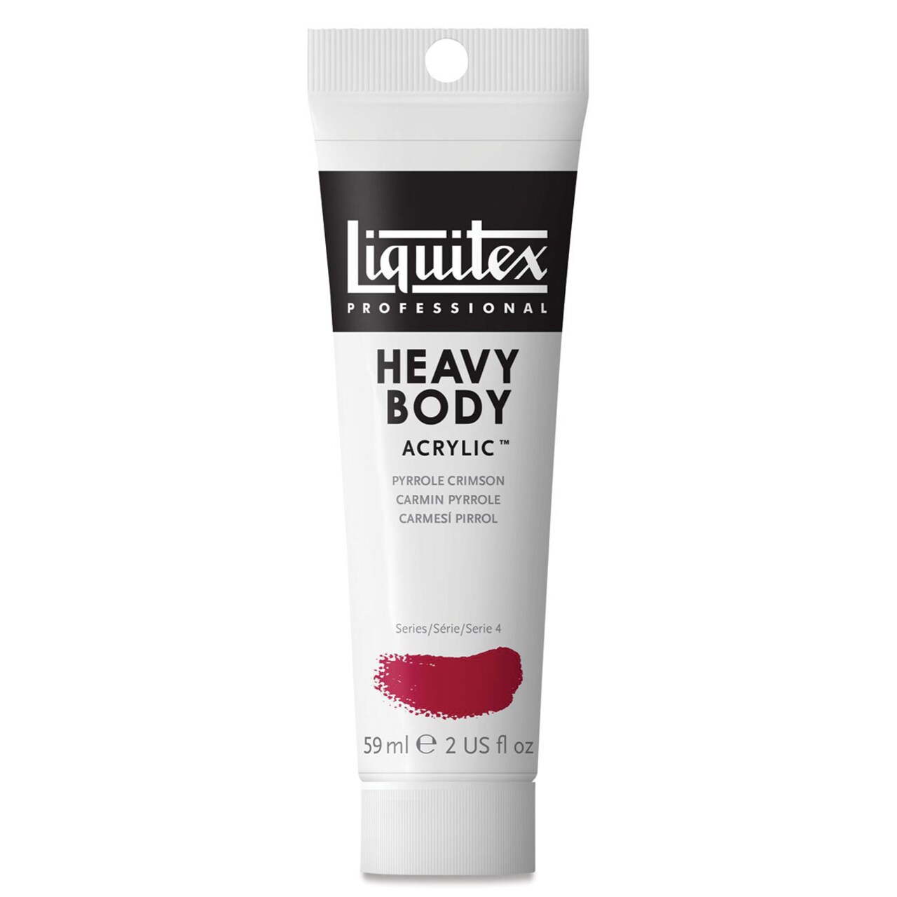 Liquitex Heavy Body Artist Acrylics - Pyrrole Crimson, 2 oz Tube